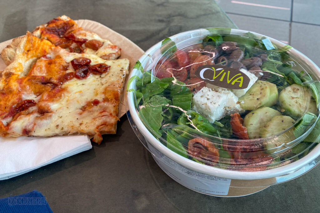 Rome Airport Pizza Salad