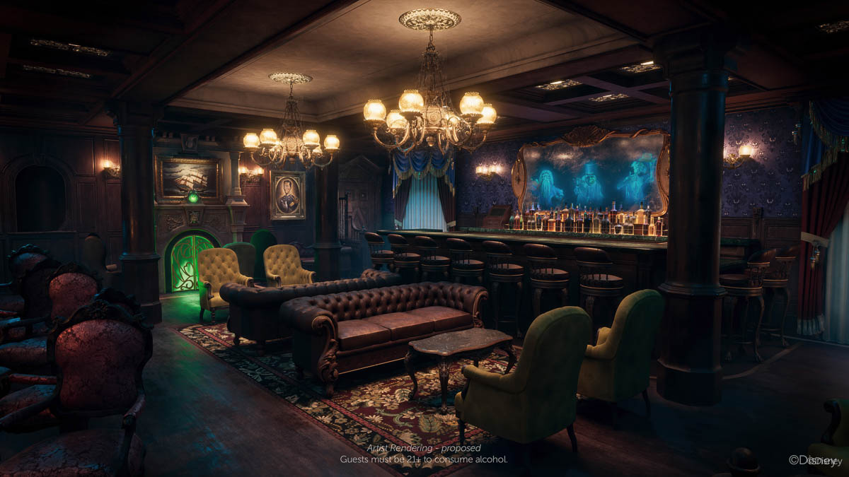 Disney Treasure Haunted Mansion Parlor