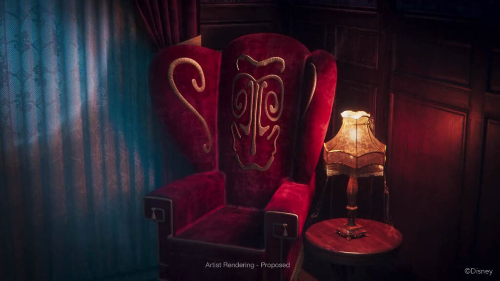 Disney Treasure Haunted Mansion Parlor Donald Duck Arm Chair