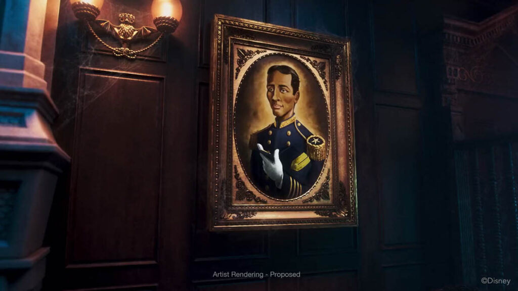 Disney Treasure Haunted Mansion Parlor Jovial Captain Portrait