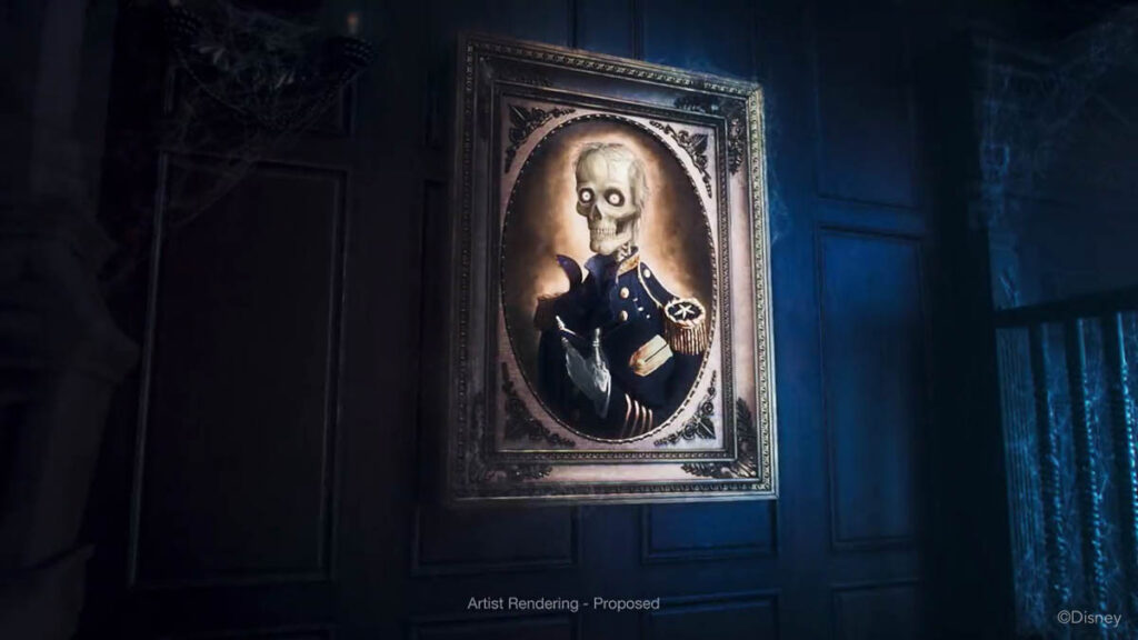 Disney Treasure Haunted Mansion Parlor Jovial Captain Portrait