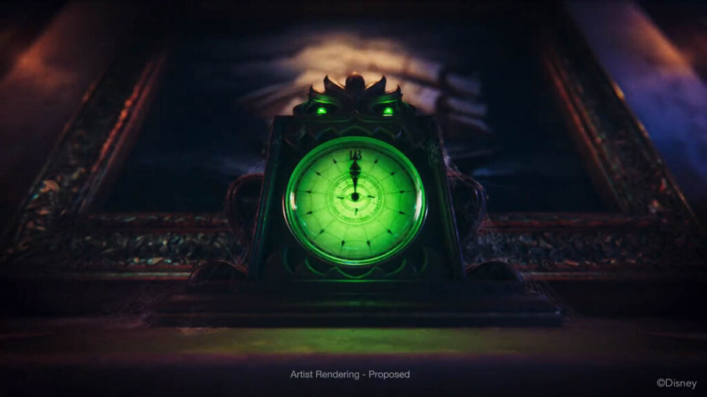 Disney Treasure Haunted Mansion Parlor Mantle Clock