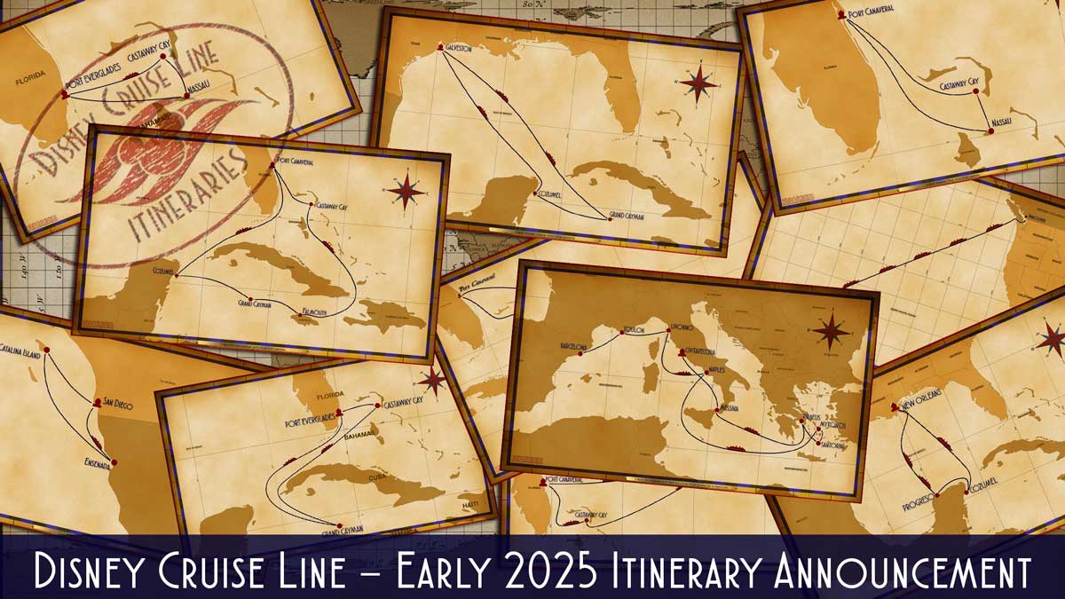 DCL Itinerary Release Early 2025