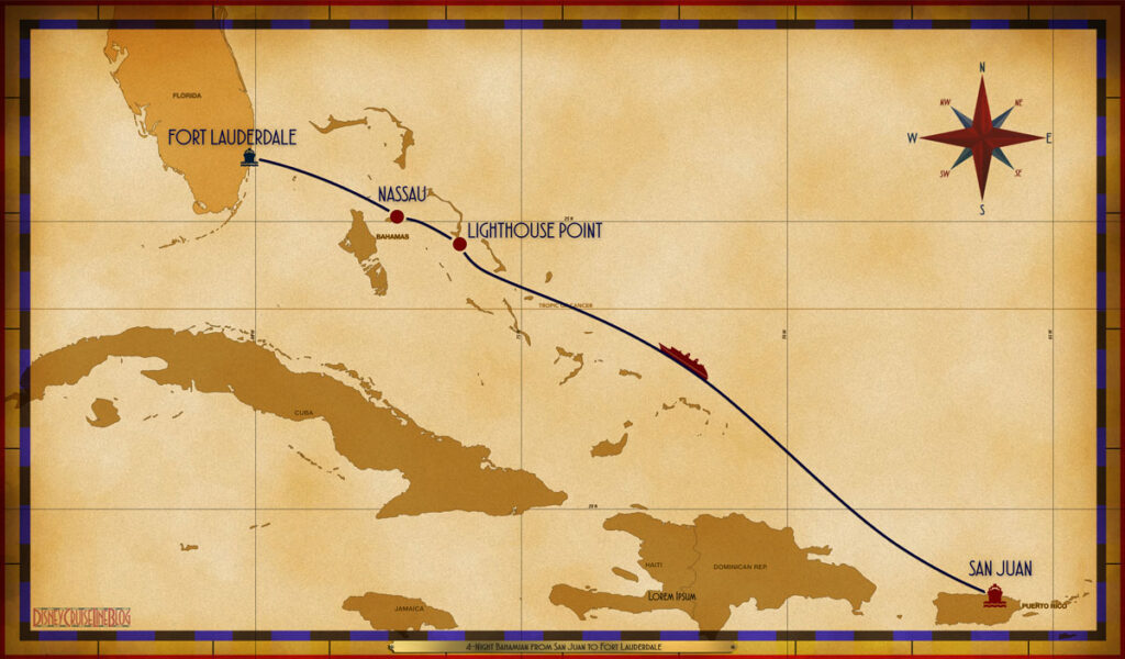 Map Magic 4 Night Bahamian SJU SEA LPT NAS PEF