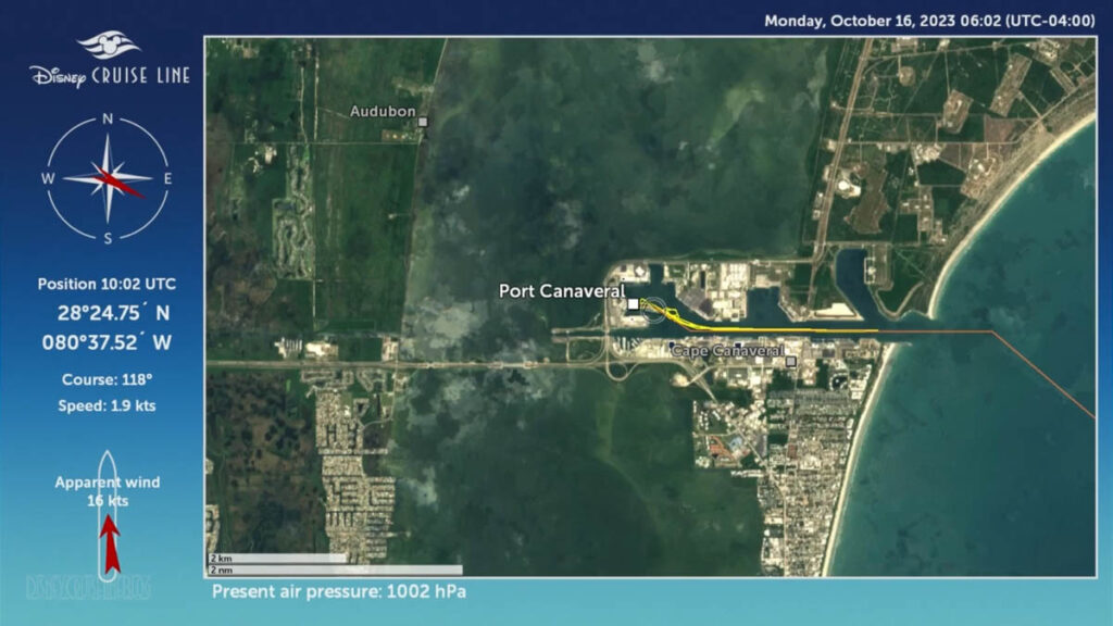 Disney Wish Staterrom Map Debarkation Port Canaveral 20231016