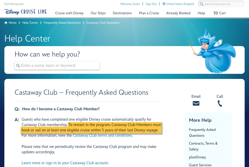 DCL Castaway Club Eligibity FAQ 20231220