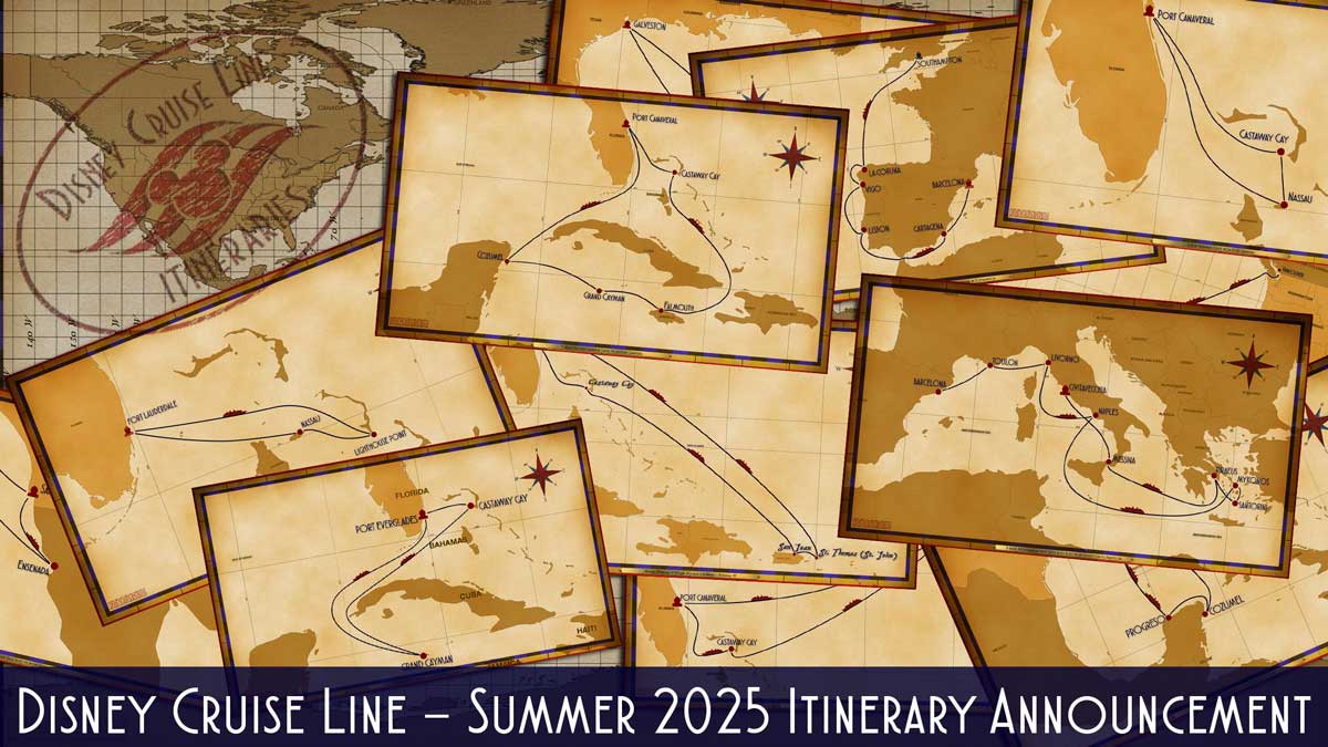 DCL Itinerary Release Summer 2025