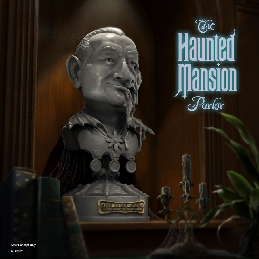 DCL Treasure Haunted Mansion Parlor Rolly Crump Bust