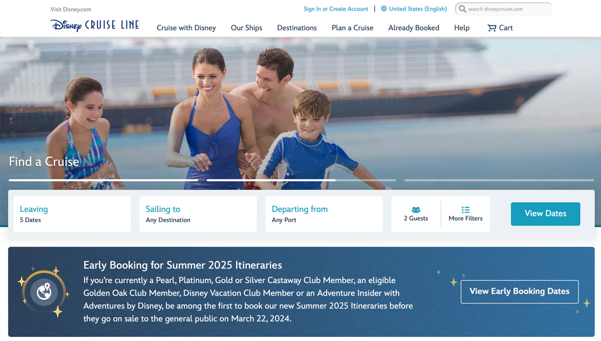 DCL Summer 2025 Opening Day Pricing