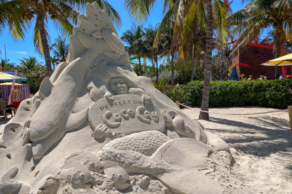 RCCL Perfect Day Coco Cay Seaside Point Sand Art