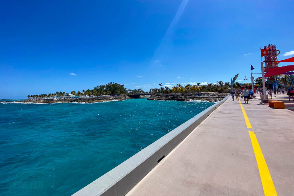 RCCL Perfect Day Coco Cay View From Pier