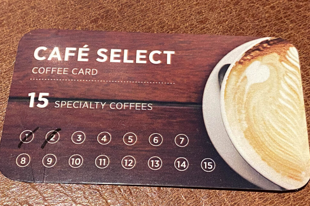 RCCL Wonder Seas Cafe Select Coffee Card