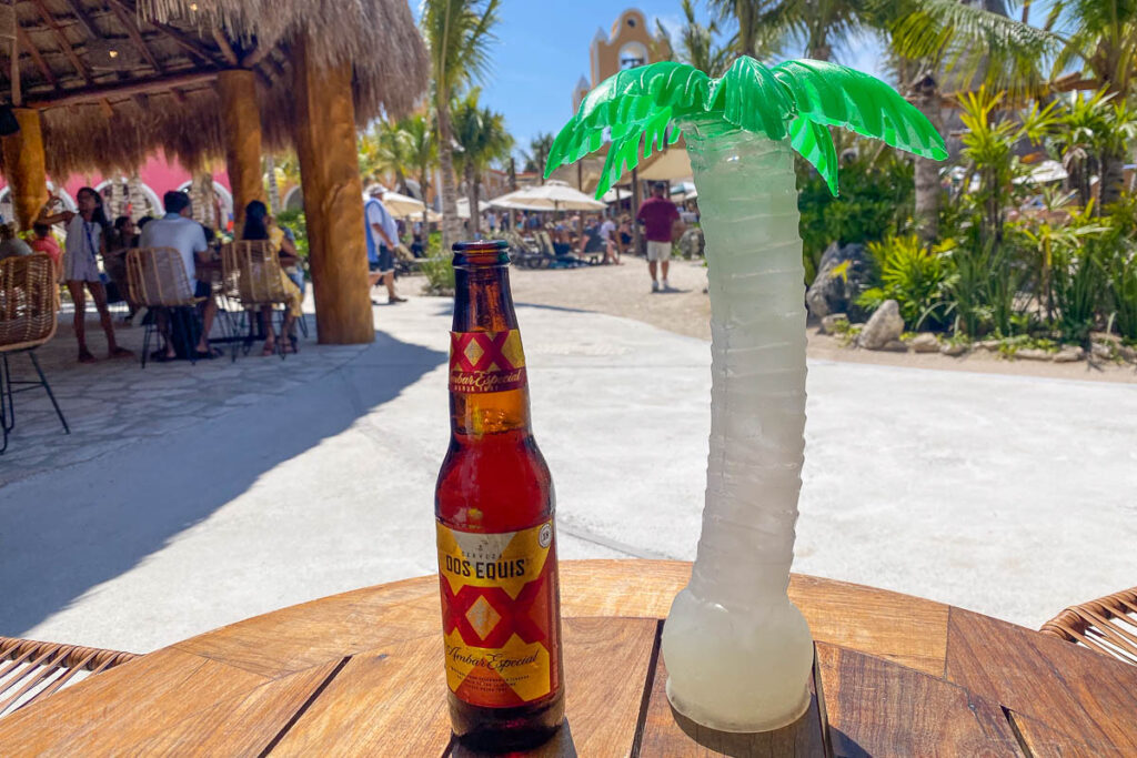 Costa Maya Beer Palm Tree Sipper