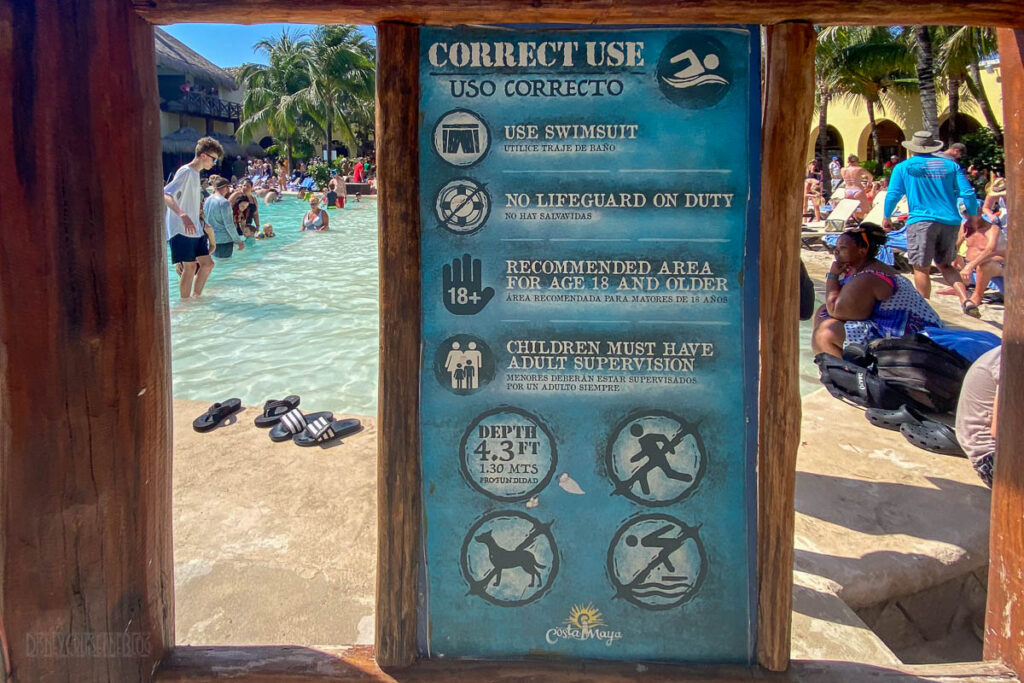 Costa Maya Pool Rules