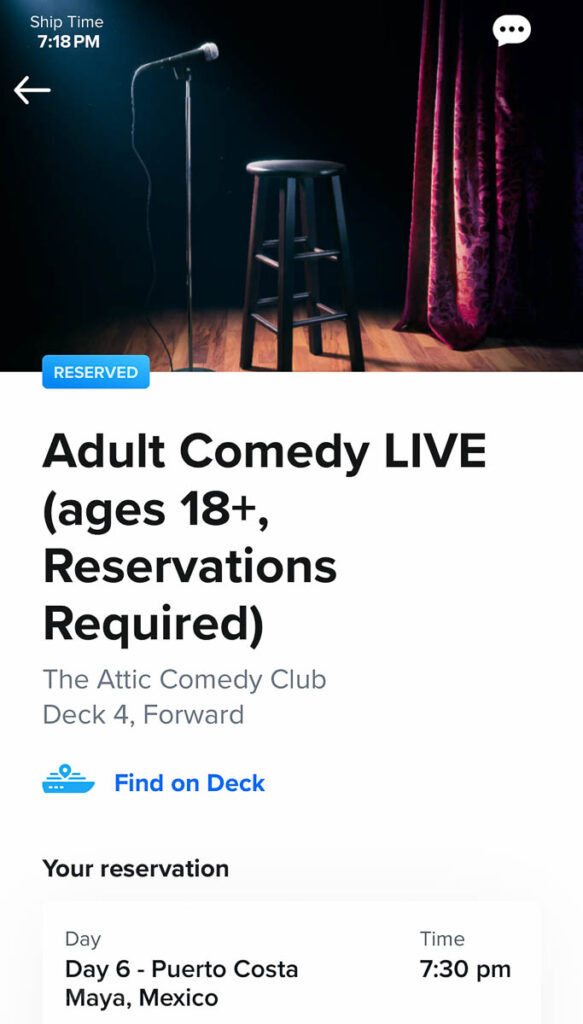 RCCL Wonder Seas The Attic Comedy Club Adult Comedy LIVE Res