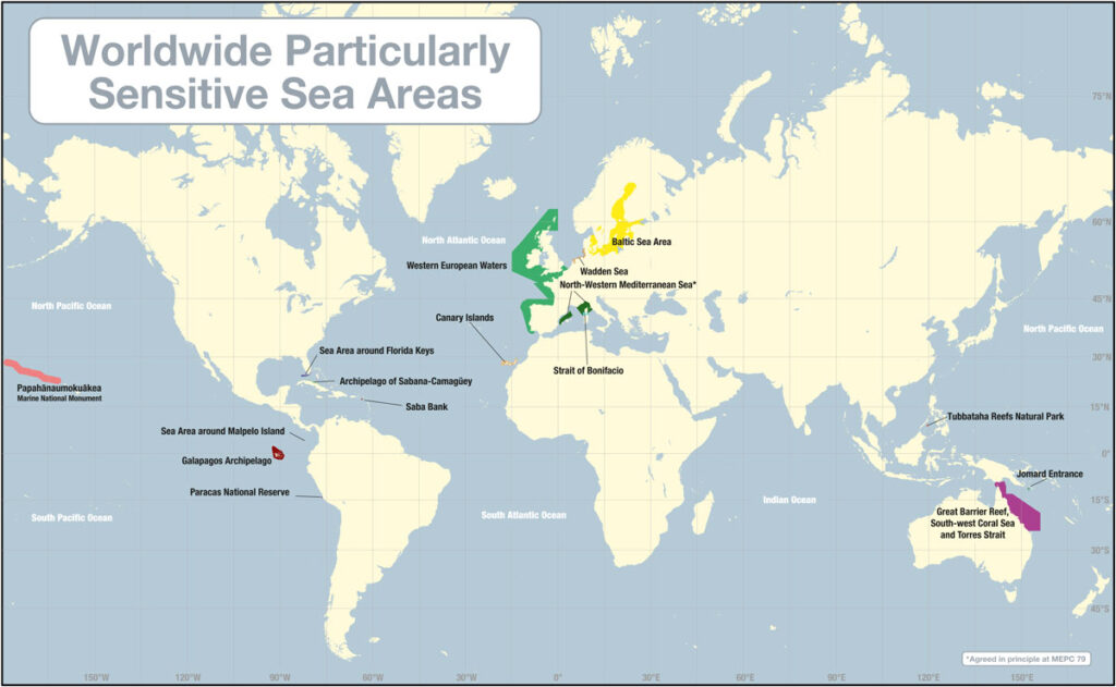 IMO Worldwide PSSA Map 2023