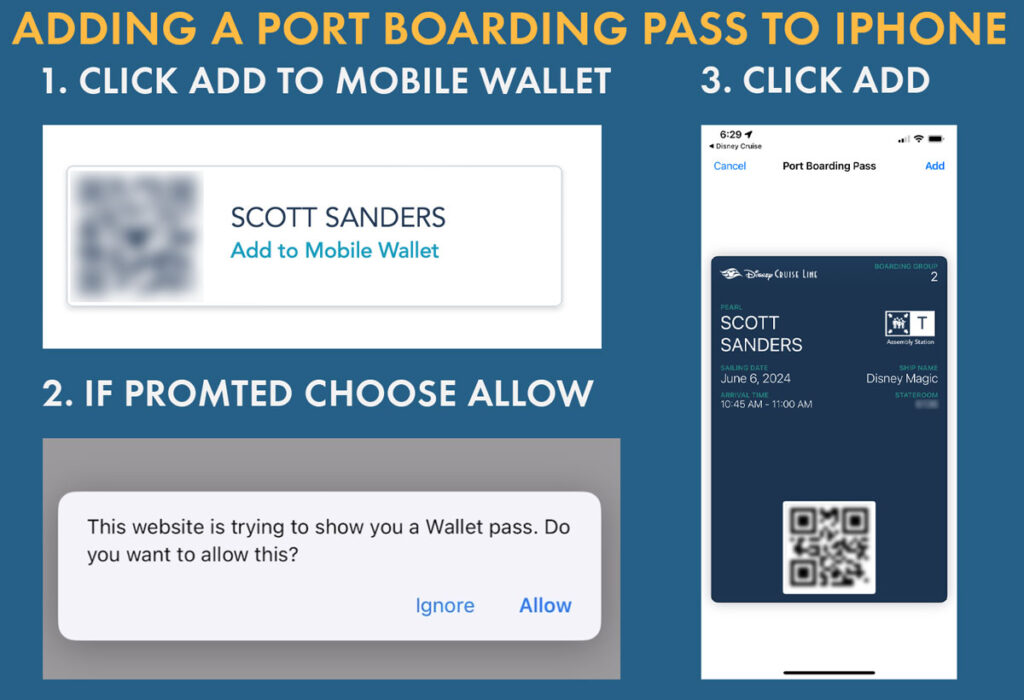 DCL Online Check In Mobile Boarding Pass