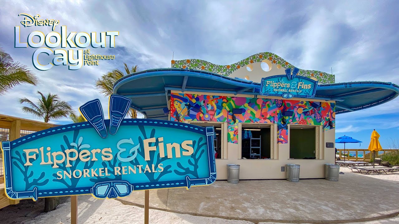 Lookout Cay Flippers Fins Snorkel Rental