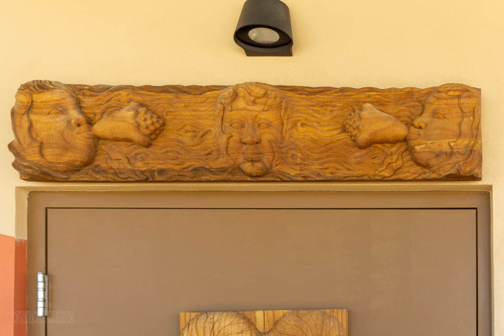 Lookout Cay Hand Carved Wood Door Accents