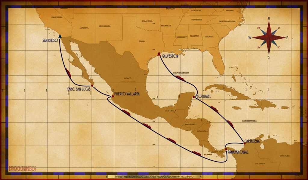 Map Magic 14 Night Panama Canal GLS SEA CZM SEA SEA CAR PTY SEA SEA SEA SEA PVR CSL SEA SAN
