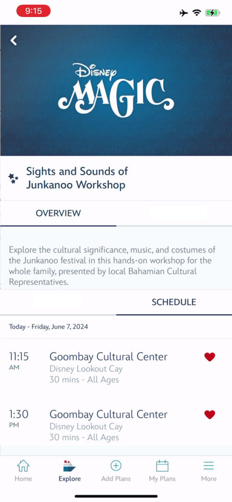 DCL App Lookout Cay Sights Sounds Of Junkanoo Workshop 20240607