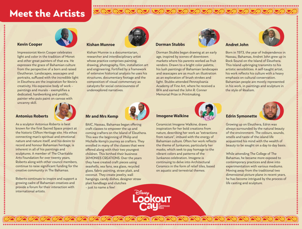 DCL Lookout Cay Artists Bios