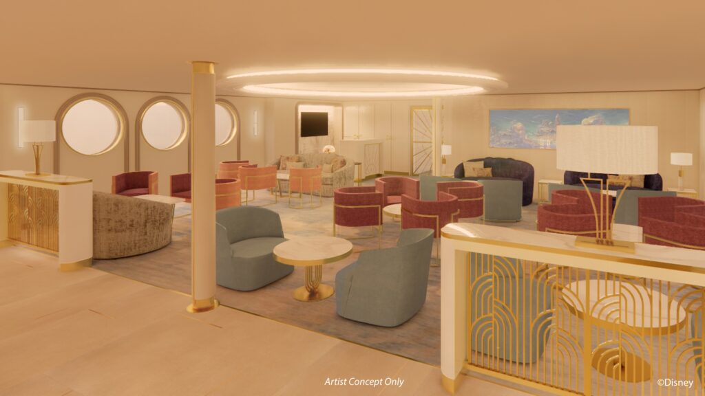 Disney Dream 2024 Dry Dock Expanded Concierge Lounge