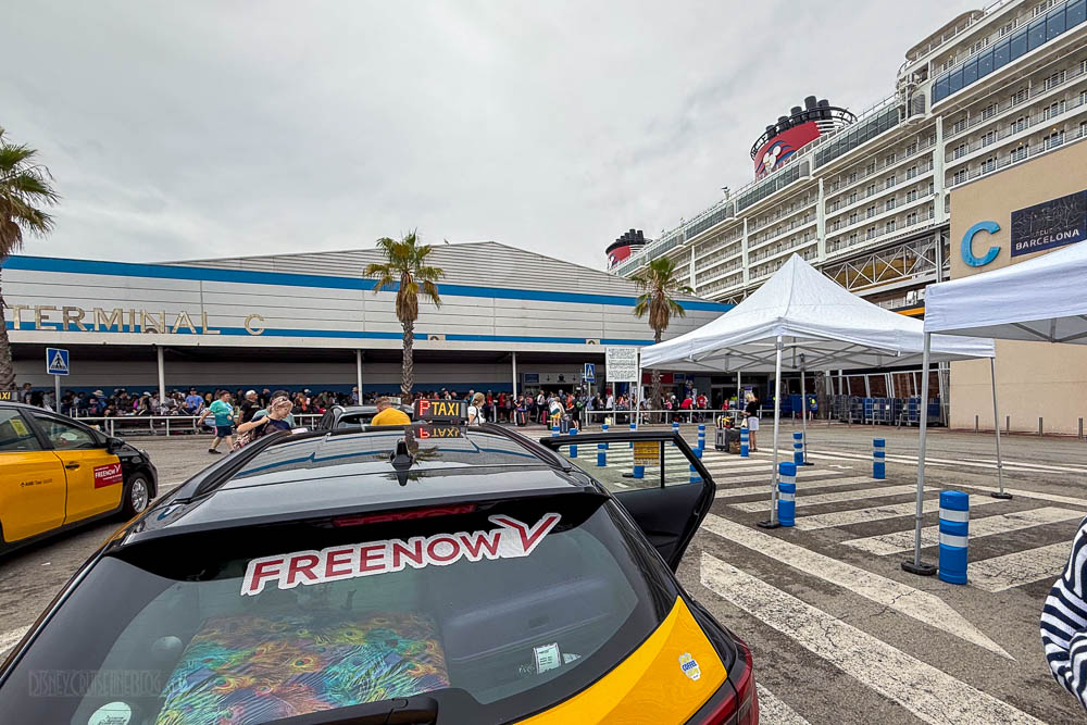 Barcelona Port Drop Off Taxi Disney Fantasy