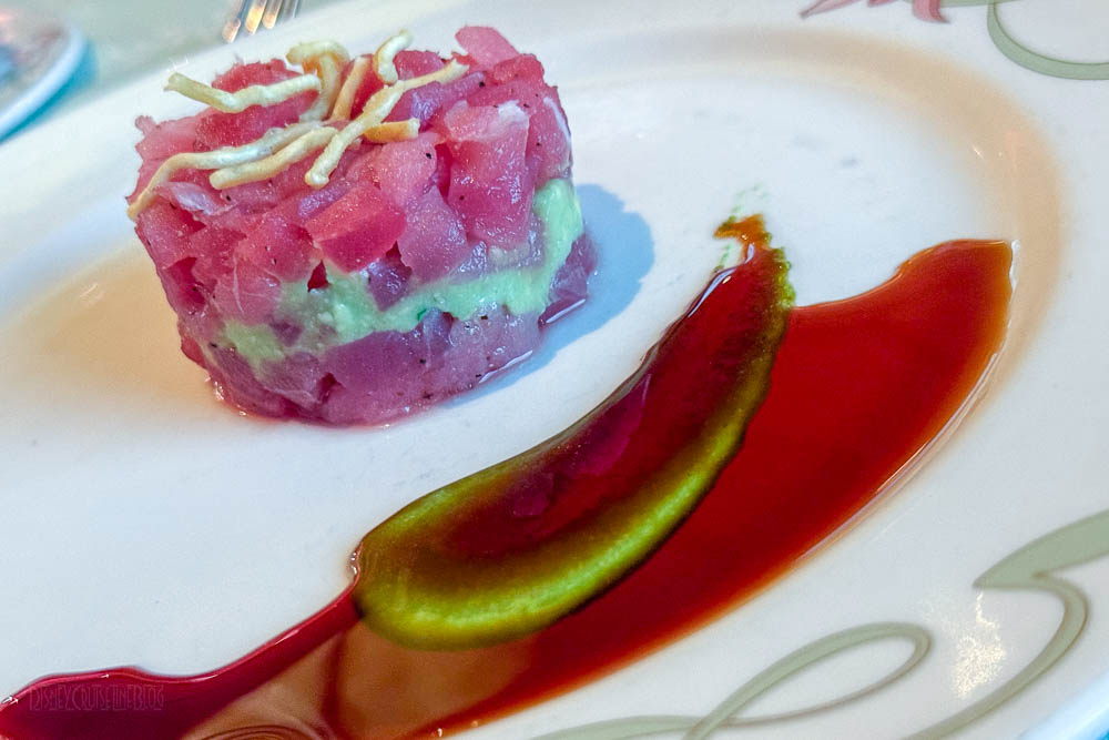 Fantasy Enchanted Garden Ahi Tuna Avacado Tower