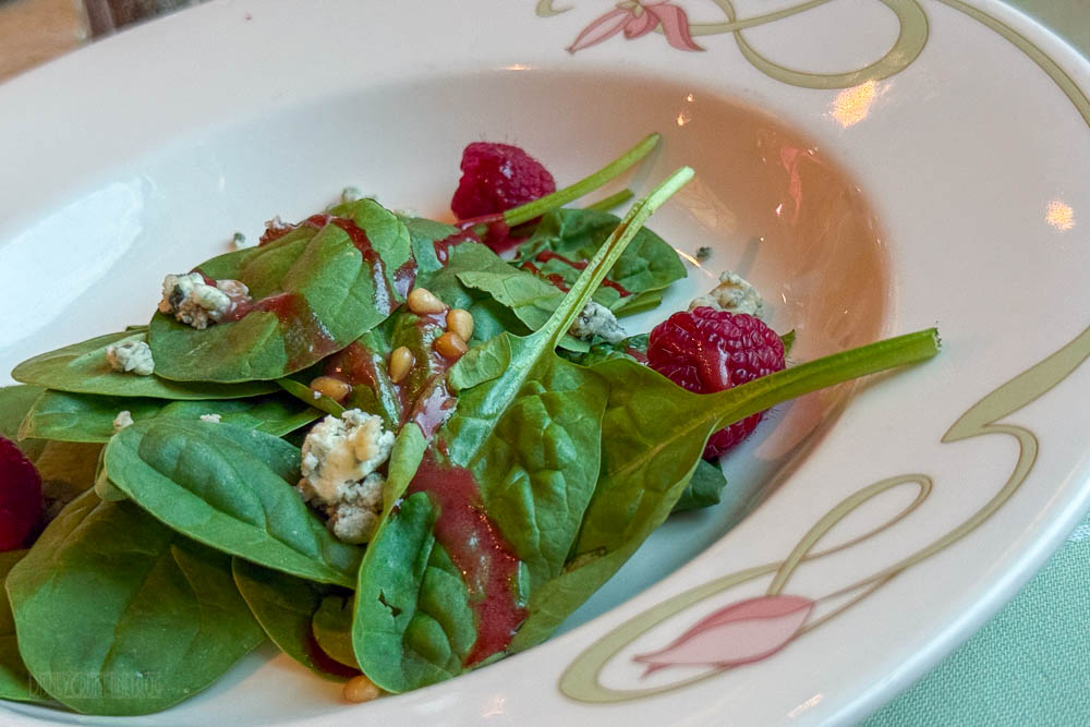Fantasy Enchanted Garden Spinach Raspberry Salad