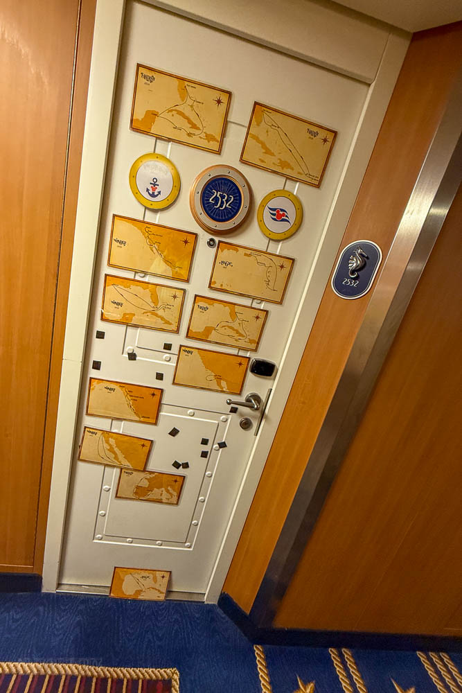 Fantasy Stateroom Door Map Magnets