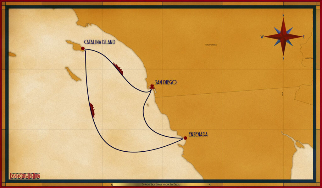 Map Wonder 5 Night Baja SAN SEA CKI SEA ESE