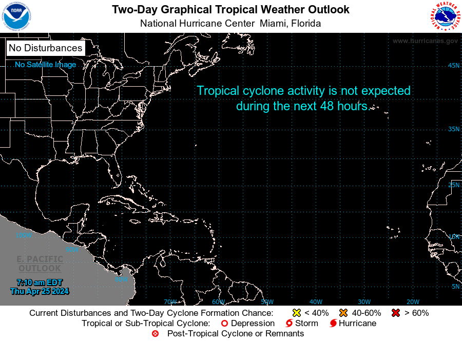 NHC Atlantic 2-Day Graphical Outlook Image