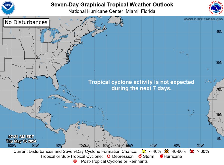 NHC Atlantic 5-Day Graphical Outlook Image